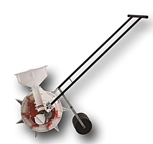 Hand push seeder